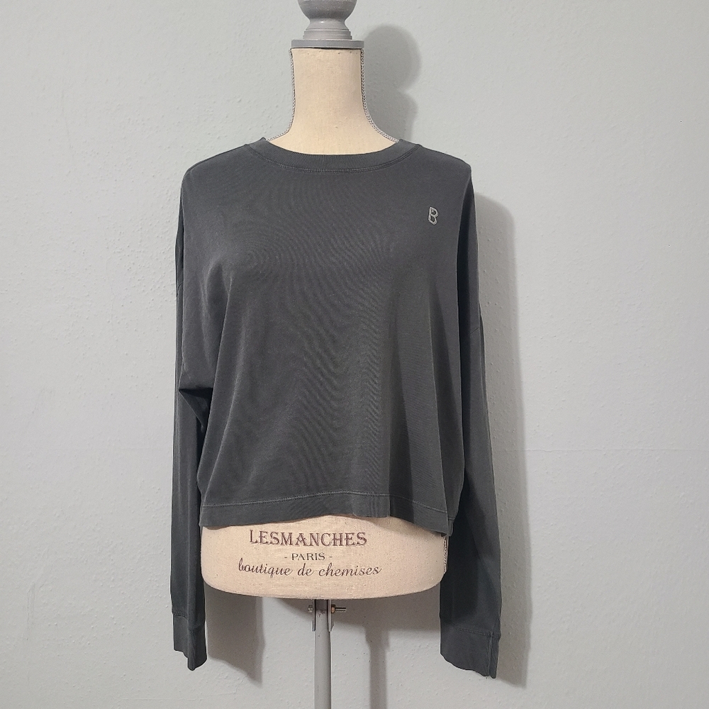 Richer-Poorer Women's Relaxed Crop Long Sleeve Tee NWT Size Med